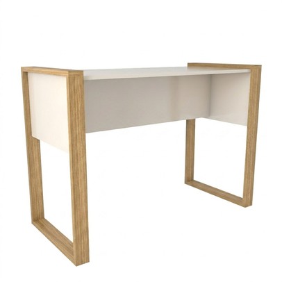 Mesa para Escritório Design Freijó/Off White - Panorama Móveis