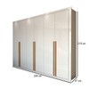 Guarda-Roupa Casal Aura 6 Portas 6 Gavetas Branco - Panorama Móveis