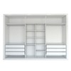 Guarda-Roupa Casal Aura 6 Portas 6 Gavetas Branco - Panorama Móveis