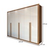 Guarda-Roupa Casal Aura 6 Portas 6 Gavetas Cinamomo/Branco - Panorama Móveis