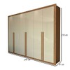Guarda-Roupa Casal Aura 6 Portas 6 Gavetas Cinamomo/Off White - Panorama Móveis