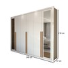 Guarda-Roupa Casal Aura 6 Portas 6 Gavetas com Espelho Branco - Panorama Móveis