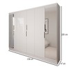 Guarda-Roupa Casal Eternum 6 Portas 4 Gavetas com Espelho Branco - Panorama Móveis