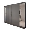 Guarda-Roupa Casal Eternum 6 Portas 4 Gavetas com Espelho Onix - Panorama Móveis