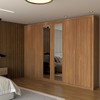 Guarda-Roupa Casal Saint 6 Portas 6 Gavetas com Espelho Cinamomo - Panorama Móveis