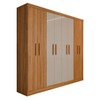 Guarda-Roupa Casal Artemis 8 Portas 2 Gavetas Cinamomo/Off White - Panorama Móveis