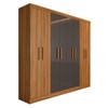 Guarda-Roupa Casal Artemis 8 Portas 2 Gavetas Cinamomo/Grafite - Panorama Móveis