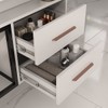 Armário de Banheiro New 2 Gavetas com Cuba 100% Mdf Branco - Belizze Móveis