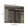 Armário de Banheiro New com Espelho 100% Mdf Branco - Belizze Móveis