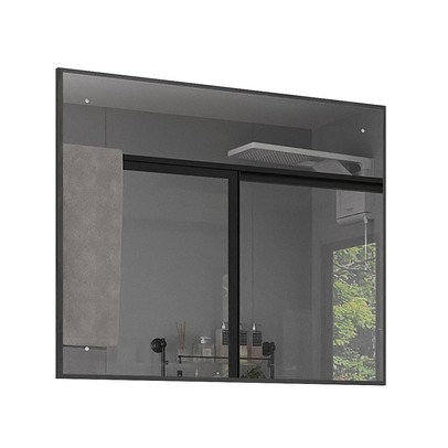 Armário de Banheiro New com Espelho 100% Mdf Carbono - Belizze Móveis