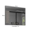 Armário de Banheiro New com Espelho 100% Mdf Carbono - Belizze Móveis