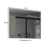 Armário de Banheiro New com Espelho 100% Mdf Marmo Crema - Belizze Móveis