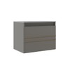 Armário de Banheiro Royal 1 Porta com Cuba 100% Mdf Cimento - Belizze Móveis