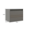 Armário de Banheiro Royal 1 Porta com Cuba 100% Mdf Cimento - Belizze Móveis