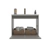 Armário de Banheiro Royal 1 Porta com Cuba 100% Mdf Cimento - Belizze Móveis