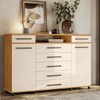 Cômoda London 7 Gavetas Cinamomo/Off White - Demóbile