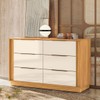 Cômoda Giardino 6 Gavetas Cinamon/Off White -  Demóbile