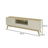Rack para TV Até 65 Polegadas 2 Portas 1 Gaveta R1496 Arenas/Carvalho Tropical  - Tecno Mobili