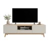 Rack para TV Até 65 Polegadas 2 Portas 1 Gaveta R1496 Arenas/Carvalho Tropical  - Tecno Mobili
