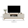 Rack para TV Até 65 Polegadas 2 Portas 1 Gaveta R1496 Arenas/Carvalho Tropical  - Tecno Mobili