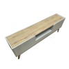 Rack para TV Até 65 Polegadas 2 Portas 1 Gaveta R1496 Arenas/Carvalho Tropical  - Tecno Mobili