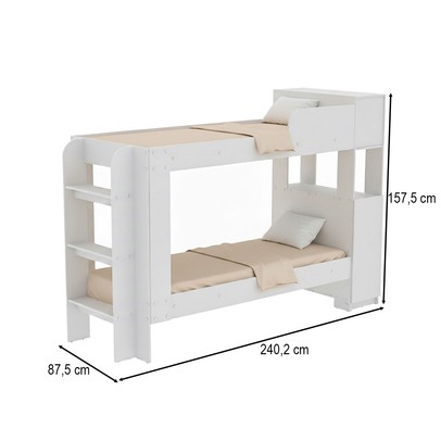 Beliche 1 Porta com Escada Cm8053 Branco Pintura - Tecno Mobili