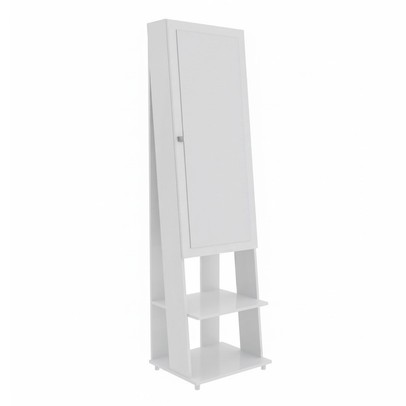 Penteadeira 1 Porta 6 Prateleiras Pe2024 Branco - Tecno Mobili