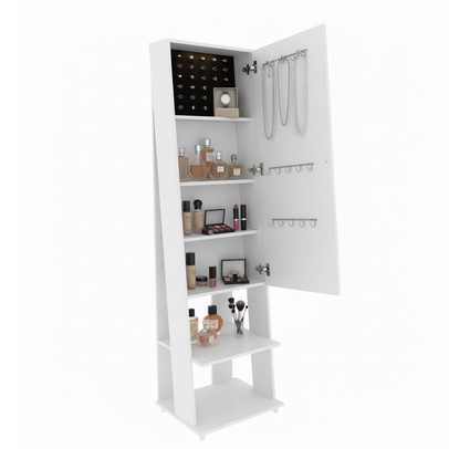 Penteadeira 1 Porta 6 Prateleiras Pe2024 Branco - Tecno Mobili
