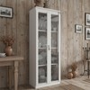Cristaleira 2 Portas com Vidro Cr6004 Branco - Tecno Mobili