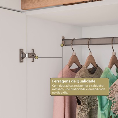 Cama Infantil Luar 5 Portas 2 Gavetas com Escrivaninha Branco - Pnr Móveis