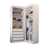 Closet Casal Salvo 4 Gavetas 7 Prateleiras Branco - Pnr Móveis