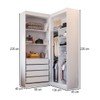 Closet Casal Salvo 4 Gavetas 7 Prateleiras Branco - Pnr Móveis