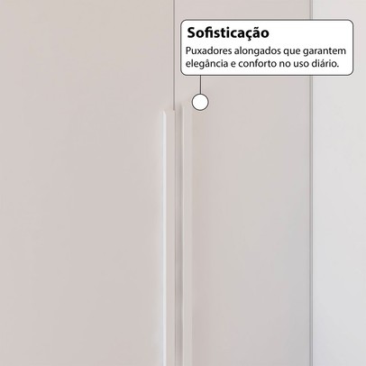 Guarda-Roupa Casal Modulado Salvo 4 Portas 4 Gavetas Branco - Pnr Móveis