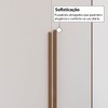 Guarda-Roupa Casal Modulado Salvo 4 Portas 4 Gavetas Branco/Freijó - Pnr Móveis
