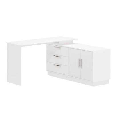 Penteadeira com Cômoda Rocher 2 Portas 3 Gavetas Branco - Pnr Móveis