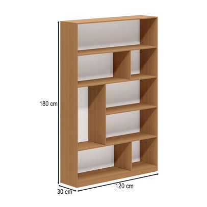 Estante para Livros Provincia 4 Prateleiras Freijó - Pnr Móveis
