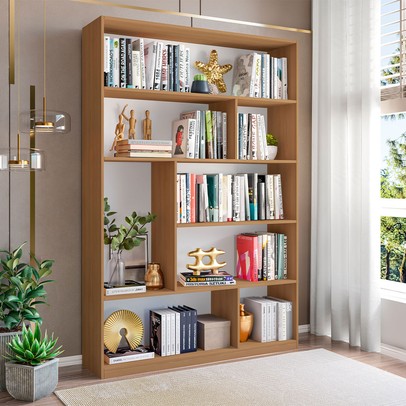 Estante para Livros Provincia 4 Prateleiras Freijó - Pnr Móveis