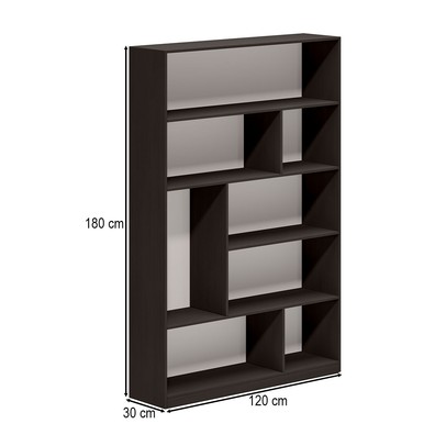 Estante para Livros Provincia 4 Prateleiras Preto - Pnr Móveis