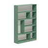 Estante para Livros Provincia 4 Prateleiras Verde - Pnr Móveis