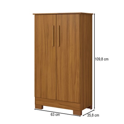 Sapateira Lake 2 Portas Freijó Trend - Pnr Móveis