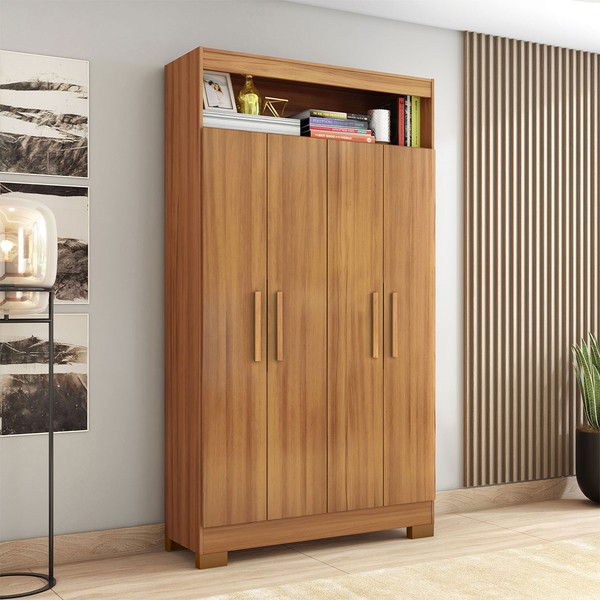 Armário Multiuso Charge 4 Portas Freijó Trend - Pnr Móveis