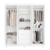Guarda-Roupa Casal Joaquina 6 Portas 3 Gavetas 100% Mdf Branco New - Pnr Móveis