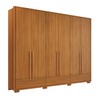 Guarda-Roupa Casal Hill 6 Portas 3 Gavetas 100% Mdf Freijó Trend - Pnr Móveis