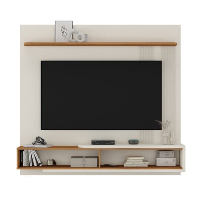 Painel para TV Até 65 Polegadas Carmo 2 Portas Freijó Trend/Off White - Pnr Móveis