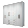 Guarda-Roupa Casal Havai 8 Portas 6 Gavetas Branco - Pnr Móveis
