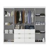 Guarda-Roupa Casal Desc 4 Portas 6 Gavetas Branco - Pnr Móveis