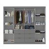 Guarda-Roupa Casal Desc 4 Portas 6 Gavetas Onix - Pnr Móveis