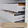 Guarda-Roupa Casal Desc 4 Portas 6 Gavetas com Espelho Branco - Pnr Móveis