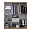 Guarda-Roupa Casal Liberdade 6 Portas 2 Gavetas 100% Mdf Cinamomo/Off White - Pnr Móveis