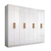 Guarda-Roupa Casal Liberdade 8 Portas 4 Gavetas 100% Mdf Branco - Pnr Móveis